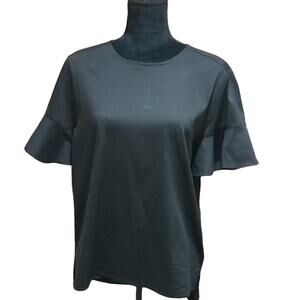 Noble U Black Bell-Sleeved top Size Medium
